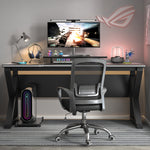 Gaming Desk and Chair Set, Ergonomic 31.5" Home Office Computer Desk with Monitor Stand and Host Tray, Student Study Table Writing Workstation