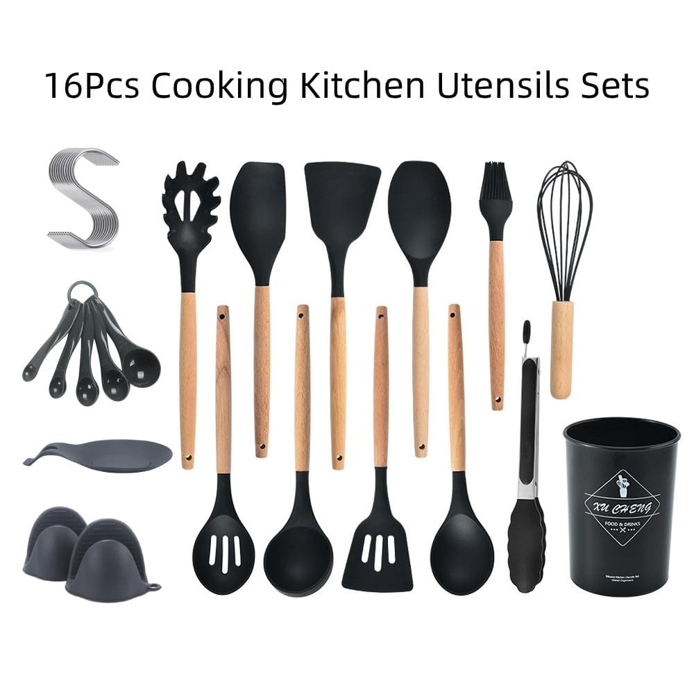 Kitchen Utensils Set-12 Pieces Silicone Cooking Utensils Set