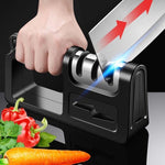 4-in-1 Kitchen Knife Sharpener Stone Scissor Sharpening Kit Tools Blade Sharpener Safely Sharpen Knives Easily Restores To Sharp