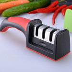 4-in-1 Kitchen Knife Sharpener Stone Scissor Sharpening Kit Tools Blade Sharpener Safely Sharpen Knives Easily Restores To Sharp