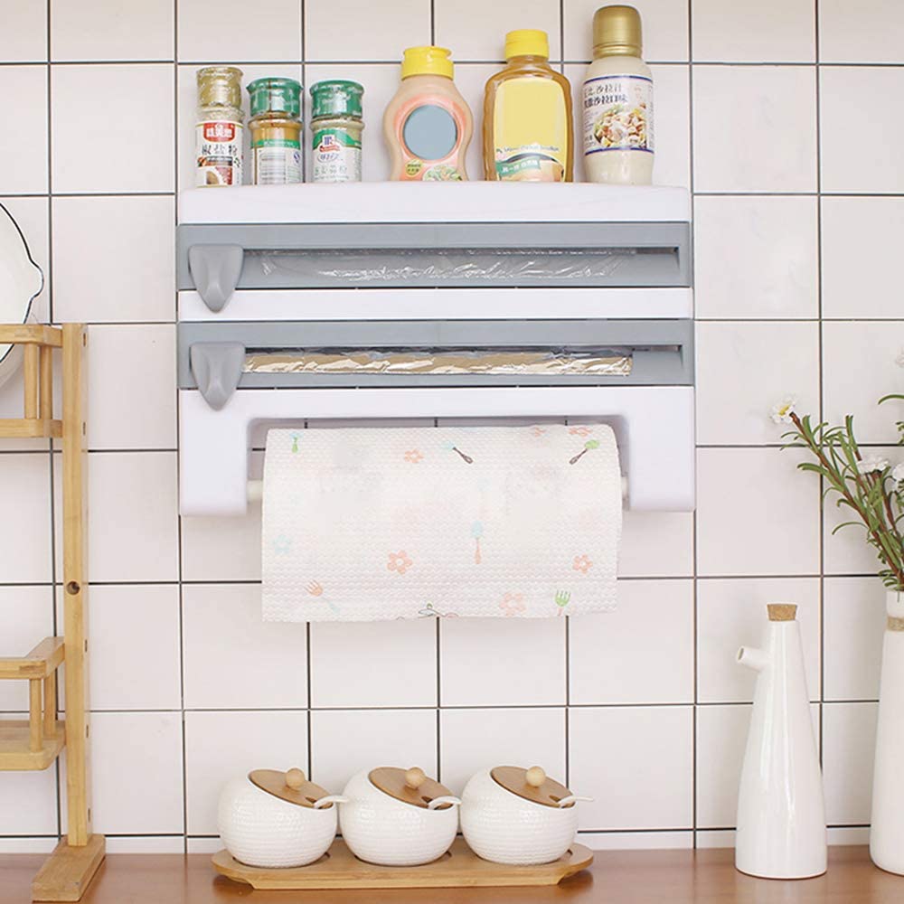 Magazine Paper Towel Holder Wall-Hanging Paper Towel Rack Small
