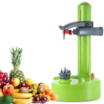 Automatic Rotating Electric Fruit Peeler Machine Kitchen Peeling Tool Apple Potato Fast Slicer Vegetables Cutter with 2 Blades