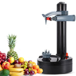 Automatic Rotating Electric Fruit Peeler Machine Kitchen Peeling Tool Apple Potato Fast Slicer Vegetables Cutter with 2 Blades