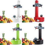 Automatic Rotating Electric Fruit Peeler Machine Kitchen Peeling Tool Apple Potato Fast Slicer Vegetables Cutter with 2 Blades