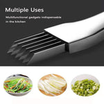 Chopped Green Onion Slicer Tool Sharp Shred Silk The Knife Stainless Steel Kitchen Gadget Vegetables Scallion Julienne Shredder