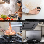 Anti Oil Splatter Guard Grease Screens Oil Baffle Wall Kitchen Gadgets Stainless Steel Folding Splashproof for Cooking Tools