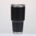 Outdoor Ice Tumbler 30oz Coffee Mug Travel Cold Drinks Cup with Straw Lid for Home, Office Stainless Steel Insulated Rtic Cup