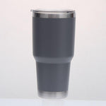 Outdoor Ice Tumbler 30oz Coffee Mug Travel Cold Drinks Cup with Straw Lid for Home, Office Stainless Steel Insulated Rtic Cup