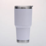 Outdoor Ice Tumbler 30oz Coffee Mug Travel Cold Drinks Cup with Straw Lid for Home, Office Stainless Steel Insulated Rtic Cup