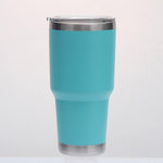 Outdoor Ice Tumbler 30oz Coffee Mug Travel Cold Drinks Cup with Straw Lid for Home, Office Stainless Steel Insulated Rtic Cup