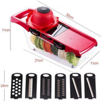 Vegetable Chopper with Container Salad Slicer Spiralizer Kitchen Gadgets Tools Accessories Household